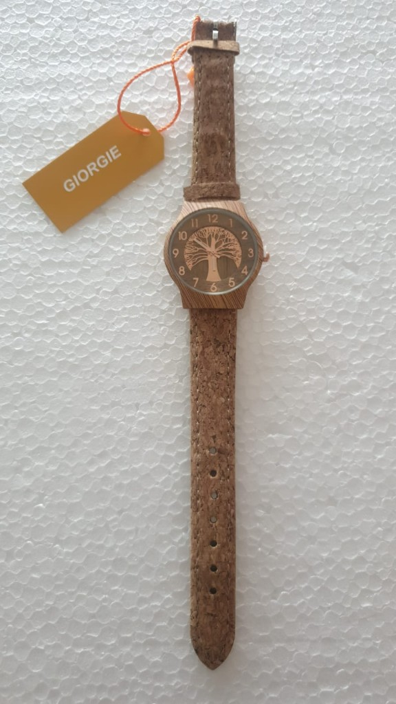 RELOJ CORCHO ARBOL OSCURO