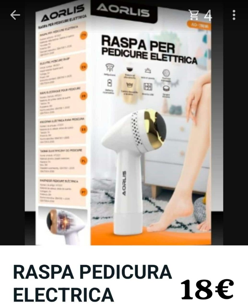 RASPE PEDICURA ELECTRIA