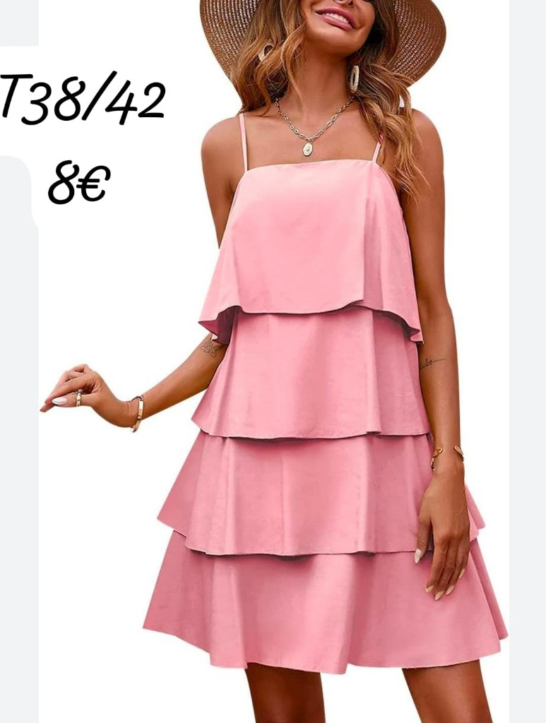 TRAJE CORTO ROSA