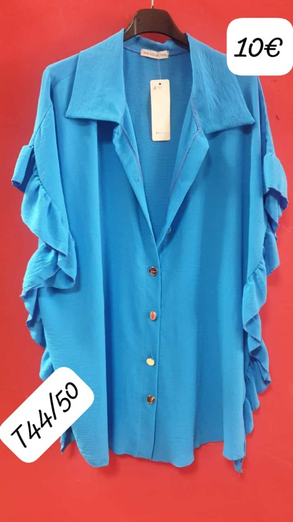 BLUSA AZUL CELESTE 